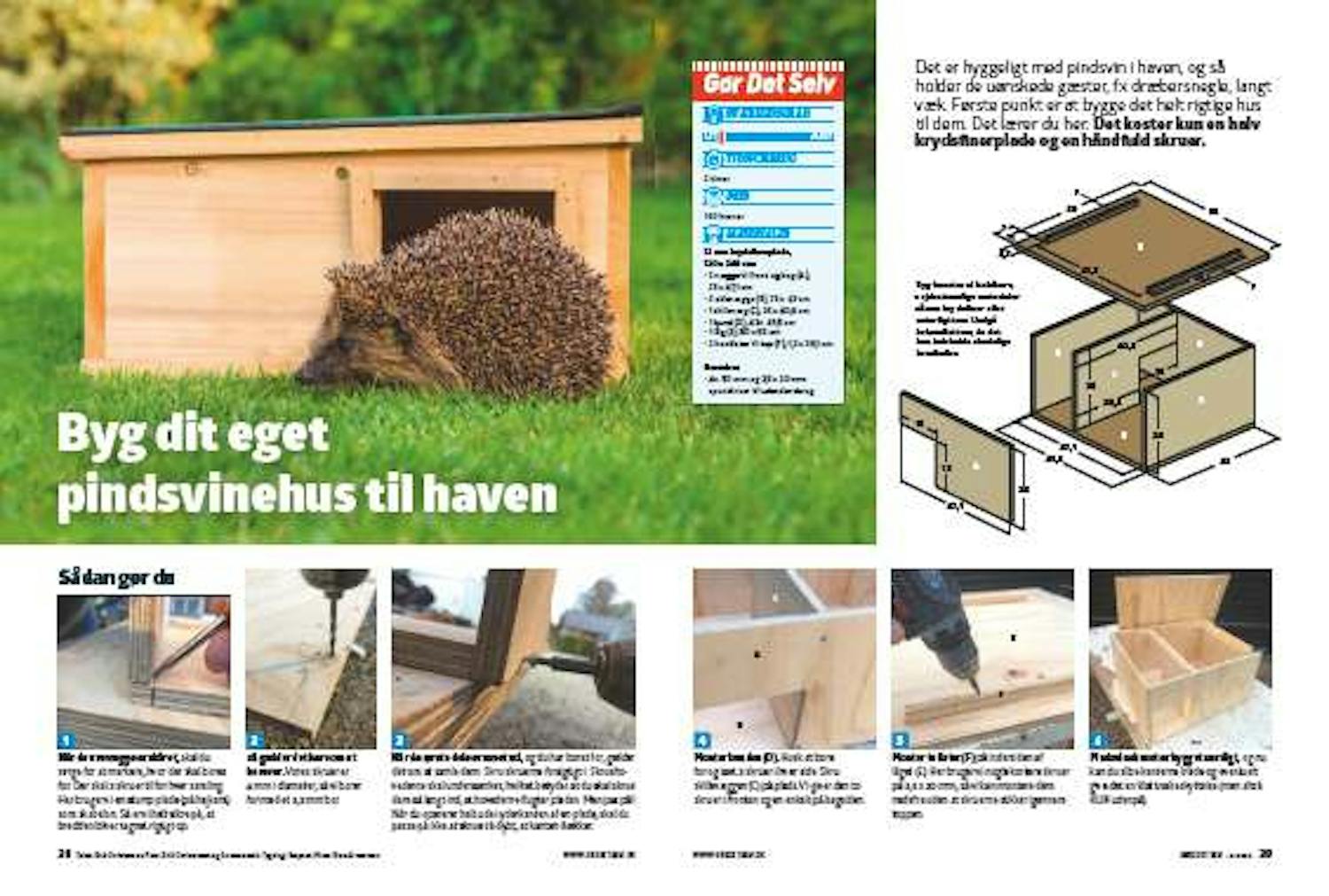 Pindsvinehus byg selv Pindsvinehus byg selv